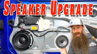 How To Replace and Upgrade Car Speakers Remove Rivets Custom Mounts [upl. by Odericus]