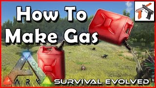 Ark Survival Evolved How to Craft Gasoline in Ark Gas Making Tutorial  Tips [upl. by Jurkoic]