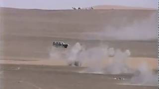 Mk19 Grenade Launcher vs Moving Jeep Kuwait 1999 [upl. by Grissel]