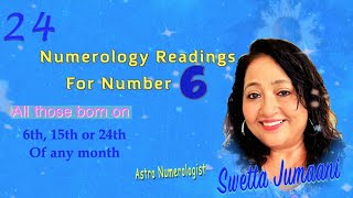 Numerology for No6 With Subtitles मूलांक 6 जन्मांक 6 Birth Date 6 Mulank 6 [upl. by Hedda324]