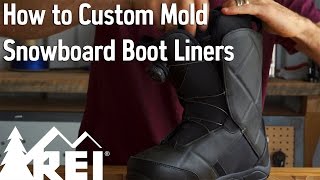 Snowboarding How to Custom Mold Snowboard Boot Liners [upl. by Stearne]