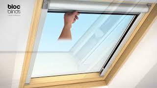 How to install  Solar Skylight Blind Velux® Roof Windows RoofLITE® Dakstra® and DAKEA® [upl. by Hareehahs]