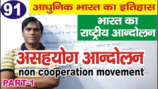 Asahyog andolan non cooperation movement Indian national Movement modern history of India upsc [upl. by Bryan]