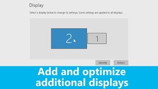 Windows 10 How to add and optimize additional displays [upl. by Carlita]