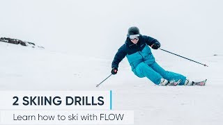 2 Skiing Drills To Help IMPROVE YOUR TECHNIQUE [upl. by Ashjian]