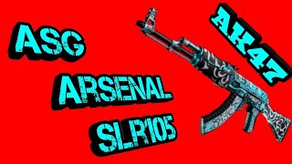 ASG Arsenal slr105 Airsoft Electric AK47 review BG [upl. by Yarvis]