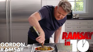 Gordon Ramsay Cooks Mediterranean Sea Bass in Under 10 Minutes  Ramsay in 10 [upl. by Eniawed]