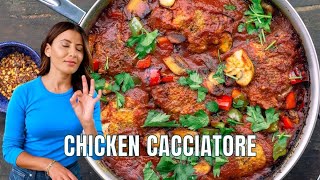 How to Make Chicken Cacciatore  The Mediterranean Dish [upl. by Lajes]