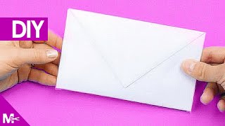 ► Como hacer un SOBRE CARTA de Papel en 5 MINUTOS 💌 [upl. by Diba792]