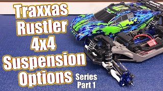 Suspension Overhaul Traxxas Rustler 4x4 VXL Full Upgrade Project Truck Part 1  RC Driver [upl. by Capon]