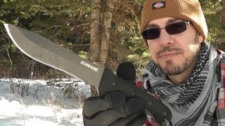 Schrade SCHF9 Knife Field Test amp Review [upl. by Yedoc]