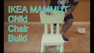 IKEA MAMMUT Chair Assembly [upl. by Anderea]