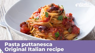 PASTA PUTTANESCA  Original Italian recipe [upl. by Terle762]