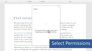 Share your document in Microsoft Word [upl. by Burford]