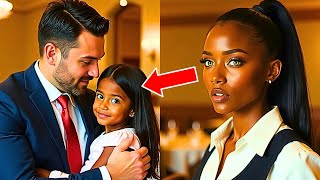 Waitress Brings Her Daughter to Work and She Runs to Hug the Millionaire at Table Calling Him quotDadquot [upl. by Letha]