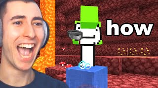 Reacting to Minecraft but Nothing Goes Wrong [upl. by Holzman]