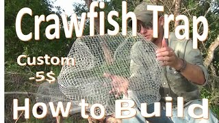 DIY Crawfish Trap Build My Custom 5 Design [upl. by Teodoor]