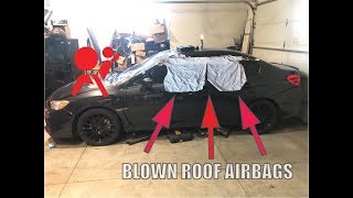 How to REPLACE BLOWN Roof Airbags SIMPLE [upl. by Casanova]