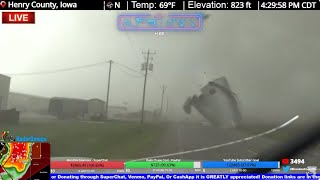 Salem IA Close Range Tornado Intercept  Live Stream Archive [upl. by Franzen138]