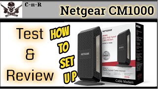 Netgear CM1000 Modem Review How To Hook Up [upl. by Oinotla]