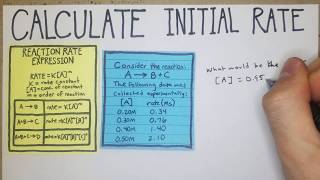 How to Calculate Initial Rate of Reaction Rates [upl. by Eanom]