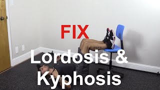 How to fix lordosis and kyphosis together [upl. by Helbonnah]