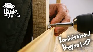 Hogyan rakjunk lambériát Megmutatjuk  Green Cottage DIY [upl. by Ahsat832]