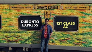 DURONTO EXPRESS FIRST CLASS JOURNEY  Mumbai to Jaipur [upl. by Irita]