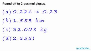 Rounding to 2 Decimal Places [upl. by Nwahsel]