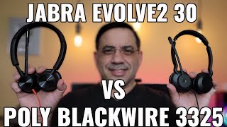 Jabra Evolve2 30 Vs Poly Blackwire 3325 Call and Audio Samples [upl. by Adian]