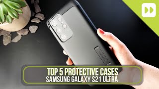 Top 5 Samsung Galaxy S21 Ultra Protective Cases [upl. by Secnarfyram]