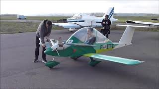 Premier vol cricri F PITI CRICRI MC15 Small Plane [upl. by Lasyrc]