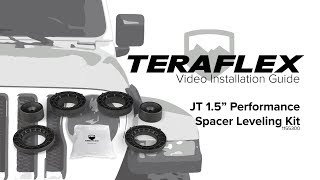 JT 15quot Performance Spacer Leveling Kit Install  TeraFlex [upl. by Ayifas]