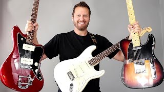 Ultimate Fender Comparison  STRAT TELE or JAZZMASTER [upl. by Thayer]