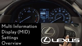 HowTo Use the MultiInformational Display MID Settings Lexus RX [upl. by Noelani]