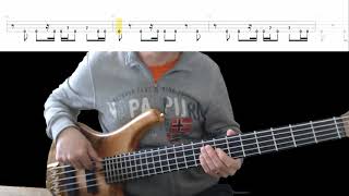 Journey  Separate Ways Worlds Apart Bass Cover with Playalong Tabs in Video [upl. by Potter]