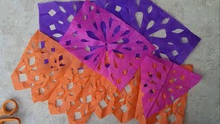 PAPEL PICADO ESTILO MEXICANOFOLKLOR MEXICANO [upl. by Scevour]