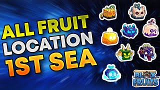 ALL Fruit Spawn Location in First Sea Bloxfruits [upl. by Ajak796]