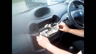 Radio Removal Toyota Yaris 19992005  JustAudioTips [upl. by Broddie]