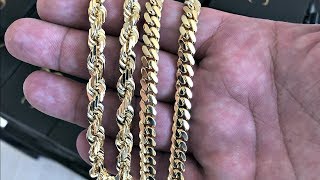 7MM ROPECUBAN LINK COMPARISON [upl. by Neelcaj]