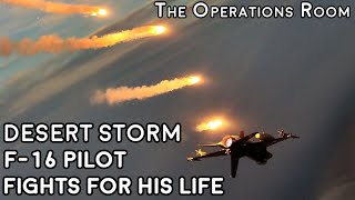 Desert Storm  F16 Pilot Fights for his Life Over Baghdad  Animated [upl. by Aynwat]