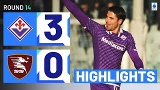 FIORENTINASALERNITANA 30  HIGHLIGHTS  Sottil seals win with a beauty  Serie A 202324 [upl. by Lepley]