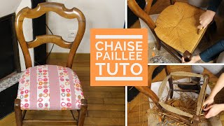 TUTO Comment RELOOKER une CHAISE en PAILLAGE [upl. by Acsirp]