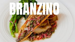 How to cook PANSEARED BRANZINO [upl. by Adelaja]