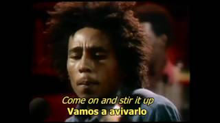 Stir it up  Bob Marley LYRICSLETRA Reggae [upl. by Anaehr]