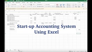 Basic Excel Accounting System [upl. by Tterag667]