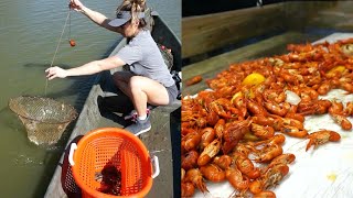 Louisiana CRAWFISH BOIL CatchCook [upl. by Guttery]