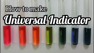 How to make universal indicator  pH solution [upl. by Voltz930]