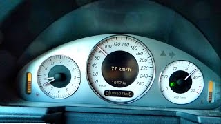 Mercedes E320 W211 CDI acceleration 0100 kmh 060 mph [upl. by Notfilc814]