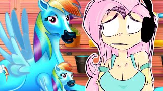 Fluttershee plays Weird Pony Games 🍉  END THE MISERY  Part 4 [upl. by Iralam709]